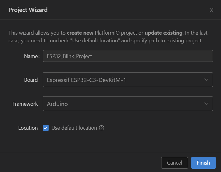 Project Wizard